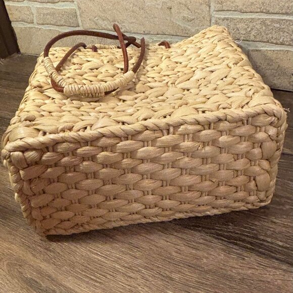 Zara Basic Collection Woven Rattan Wicker‎ Purse Beach Themed - Picture 7 of 7